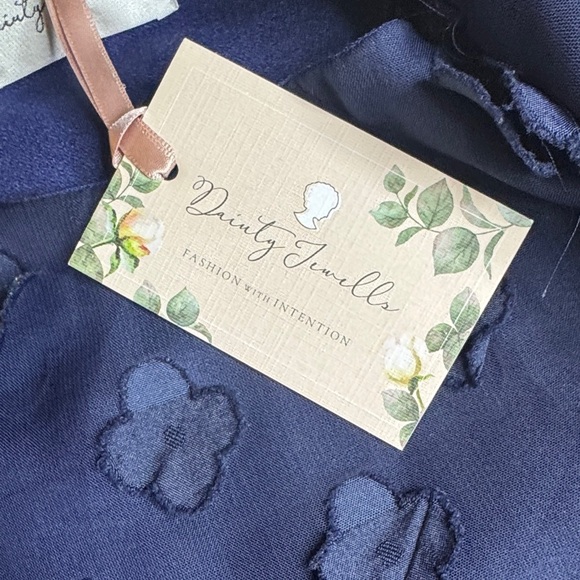Dainty Jewells Navy “Petals in the Wind” Dress - Picture 3 of 6